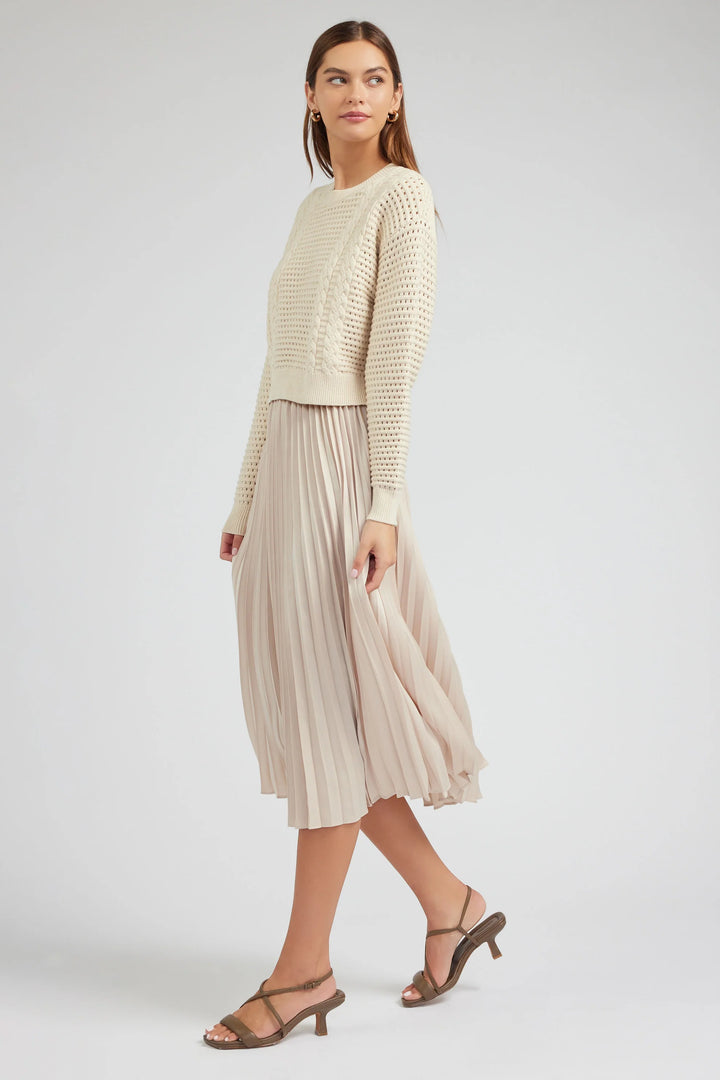 Current Air Sweater & Pleated Dress Set