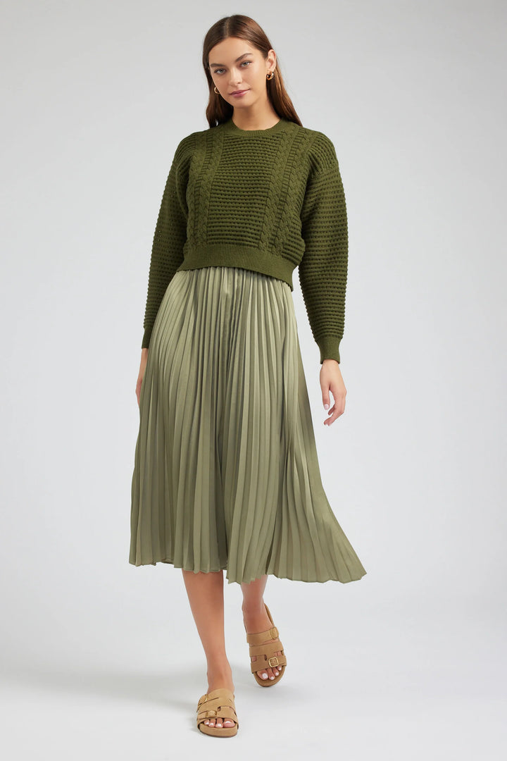 Current Air Sweater & Pleated Dress Set