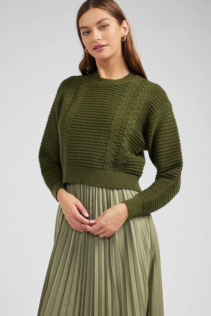 Current Air Sweater & Pleated Dress Set