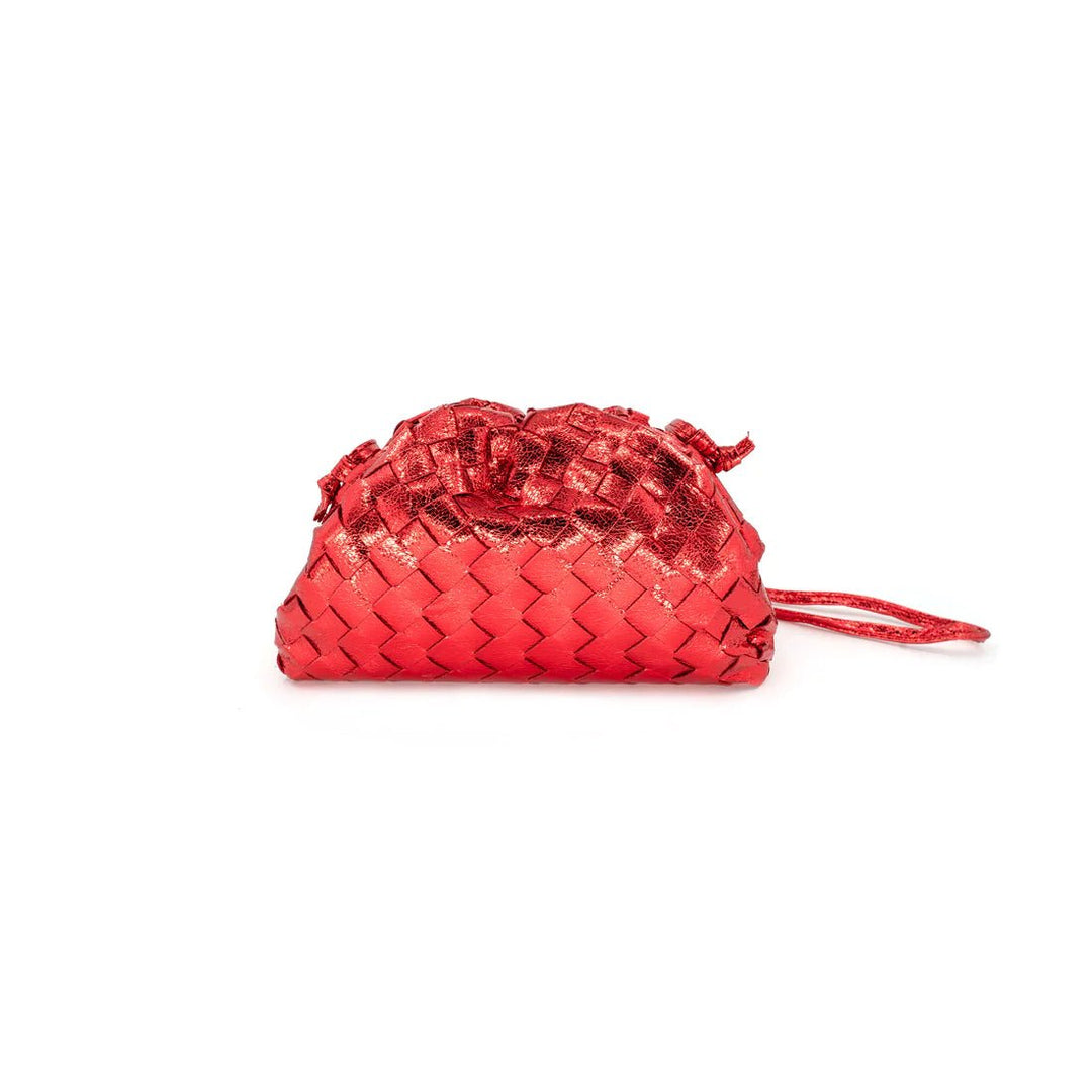 Bc Bags Metallic Mini Pouch - Red - Capri by Sunset & Co.