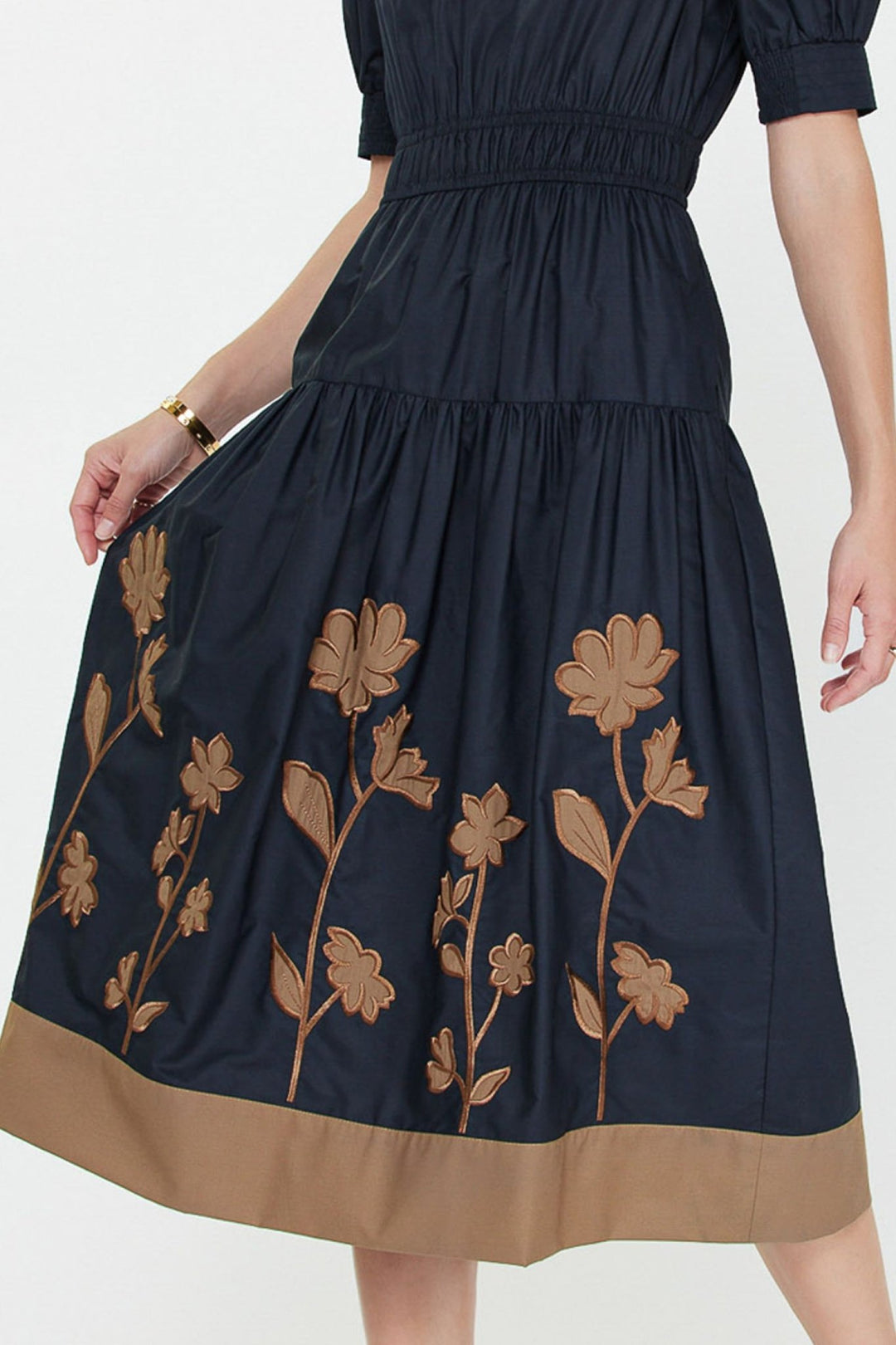 Current Air V Neck Midi Dress - Capri by Sunset & Co.