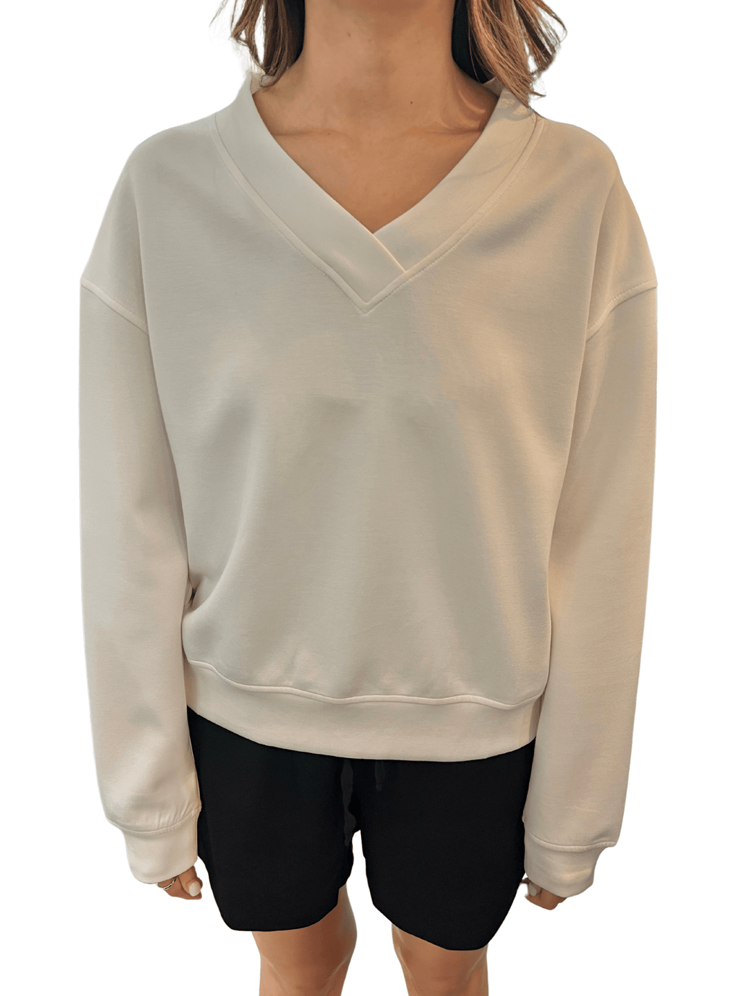 P. Cill V Neck Pullover - Capri by Sunset & Co.