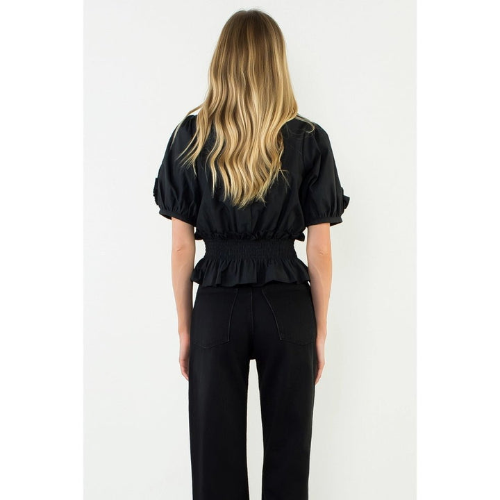 Ruffled Detail Top - Capri by Sunset & Co.