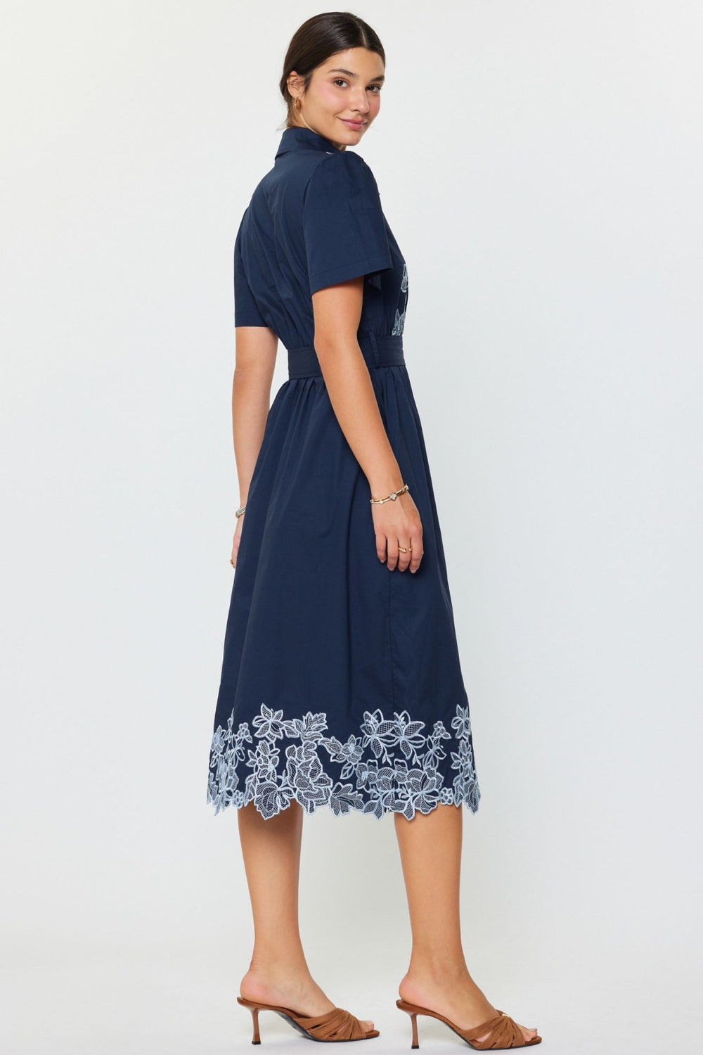 Current Air Embroidered Midi Dress - Capri by Sunset & Co.