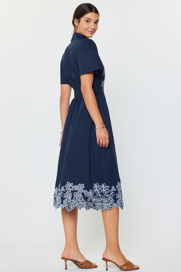 Current Air Embroidered Midi Dress - Capri by Sunset & Co.