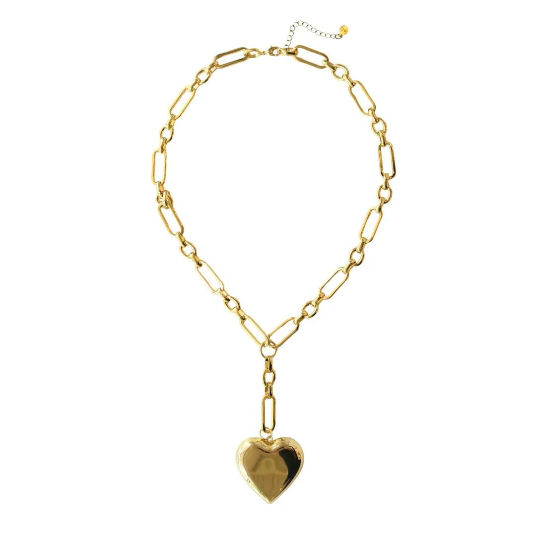 Accessory Concierge Heart Charm Chain Necklace - Capri by Sunset & Co.