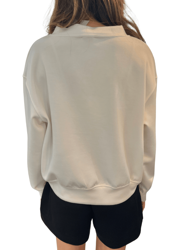 P. Cill V Neck Pullover - Capri by Sunset & Co.