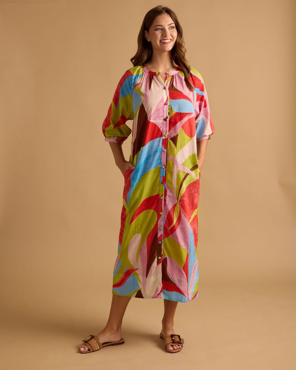 Double A Madeleine Dress - Capri by Sunset & Co.