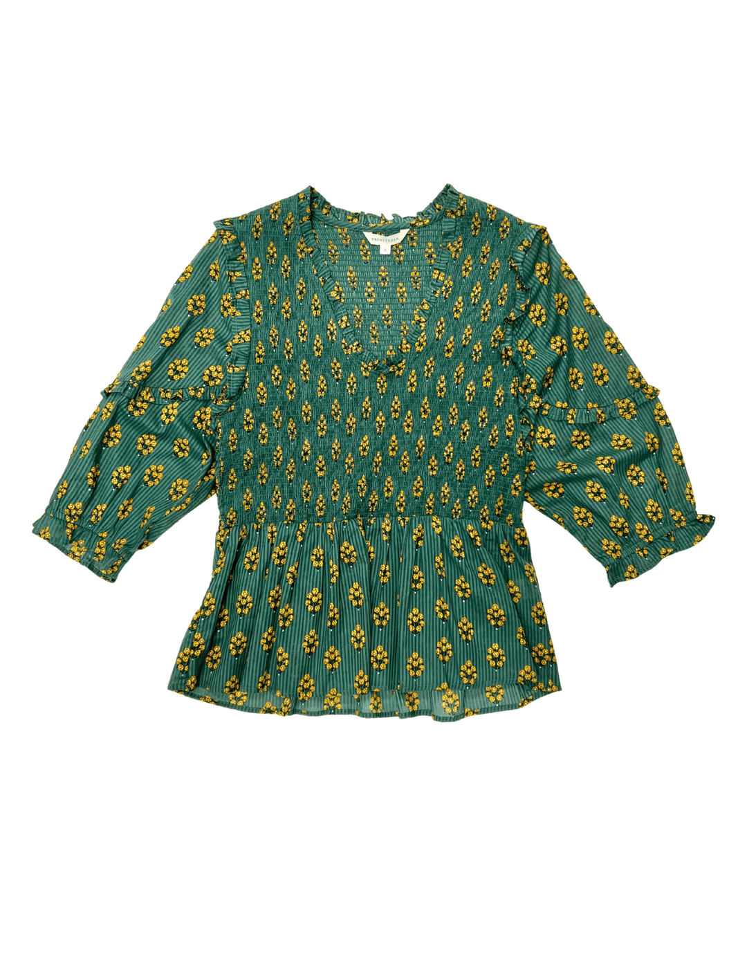 Printfresh Myrtle Blouse - Capri by Sunset & Co.