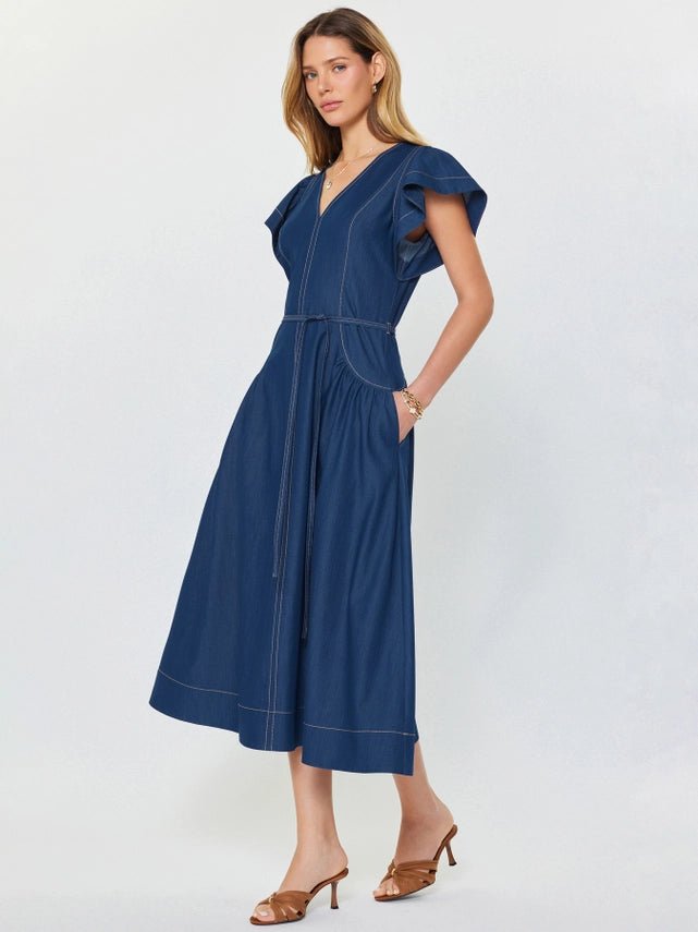 Current Air Denim Midi Dress - Capri by Sunset & Co.