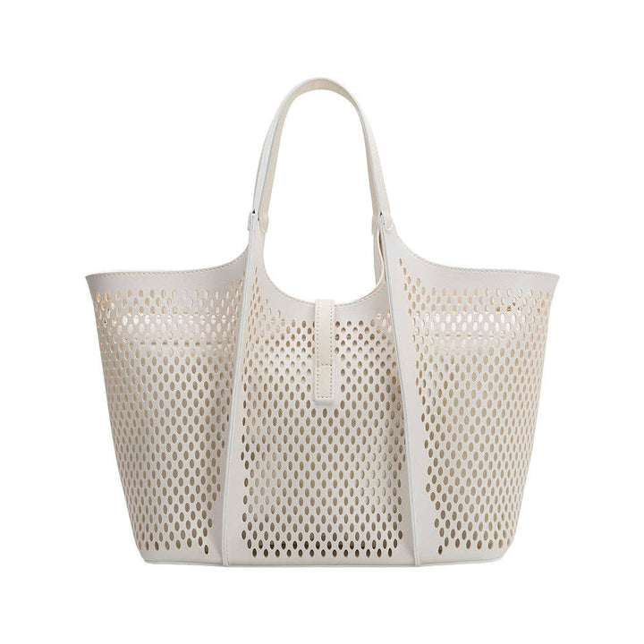 Melie Bianco Malia Laser Cut Vegan Leather Tote Bag - Capri by Sunset & Co.