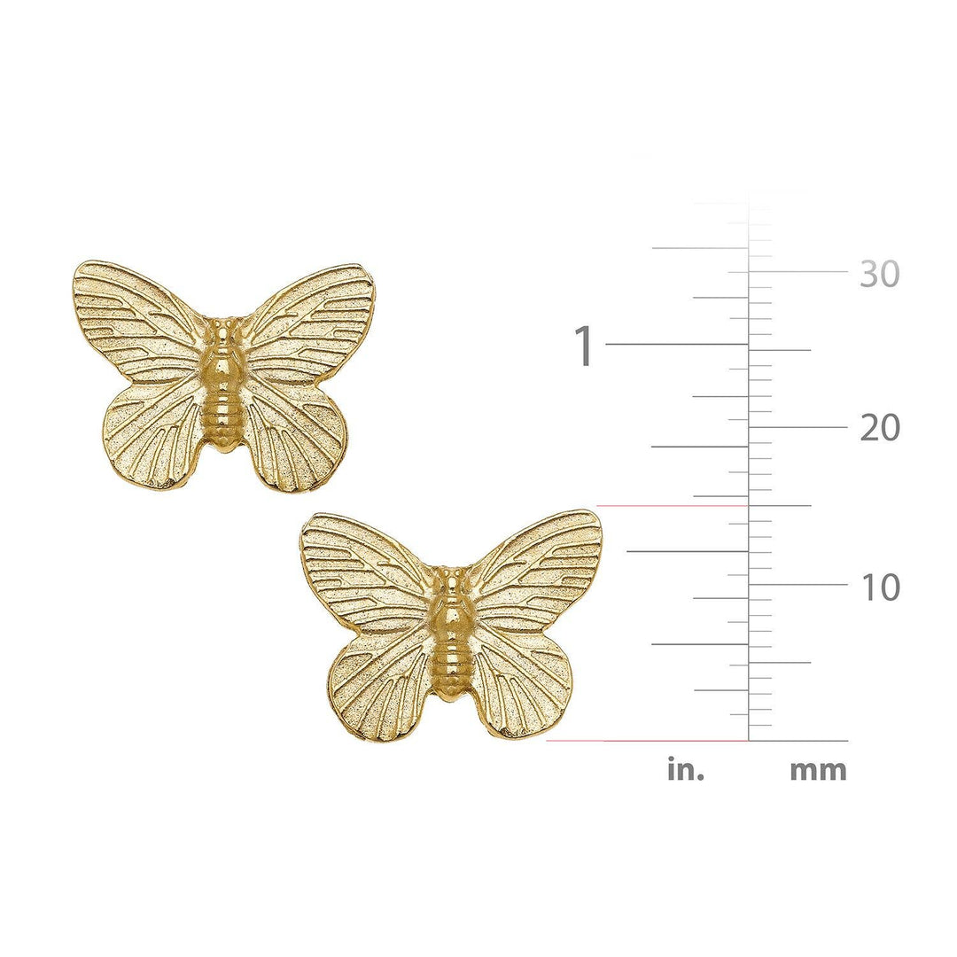 Susan Shaw Gold Butterfly Stud Earrings - Capri by Sunset & Co.