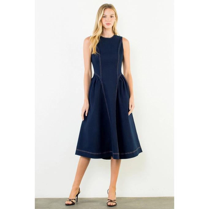 THML Sleeveless Denim Dress