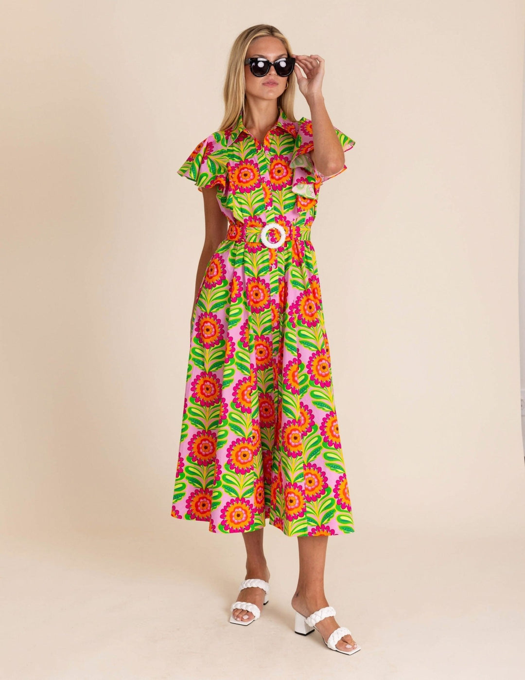 Alden Adair Rose Dress - Capri by Sunset & Co.