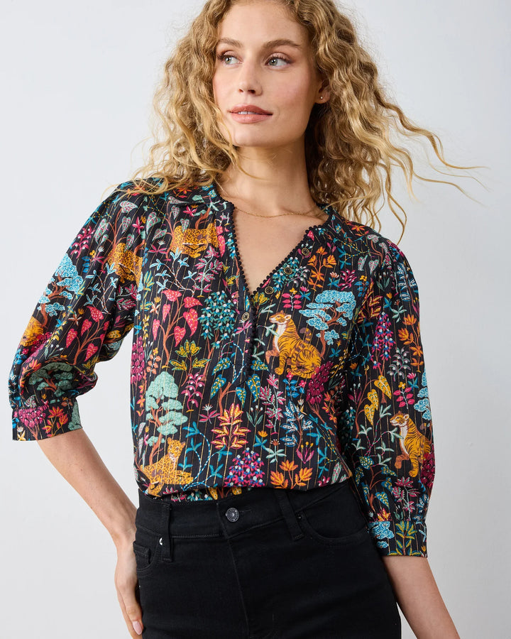 Printfresh Juno Blouse - Capri by Sunset & Co.