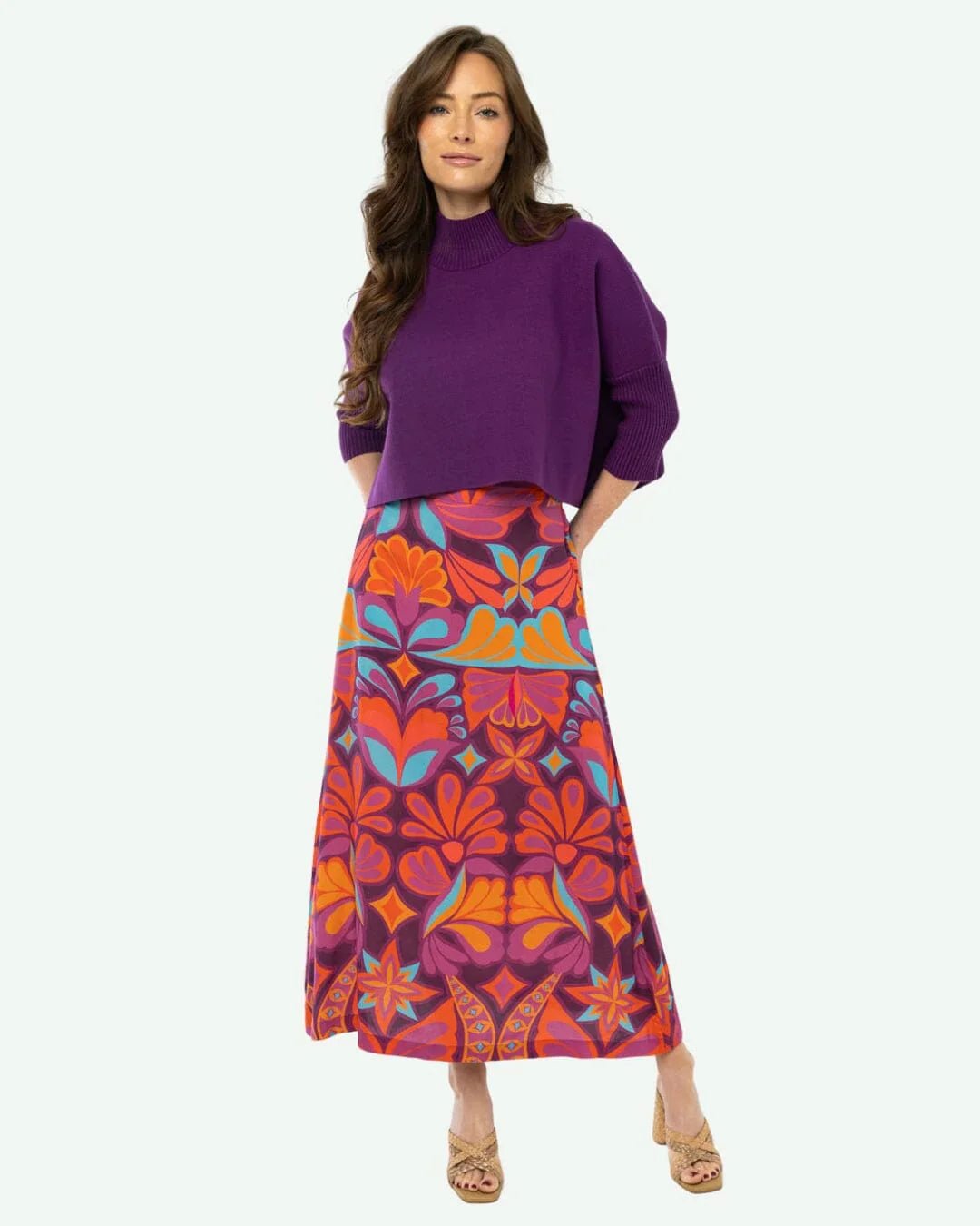 Briton Court Tiffany Skirt - Capri by Sunset & Co.