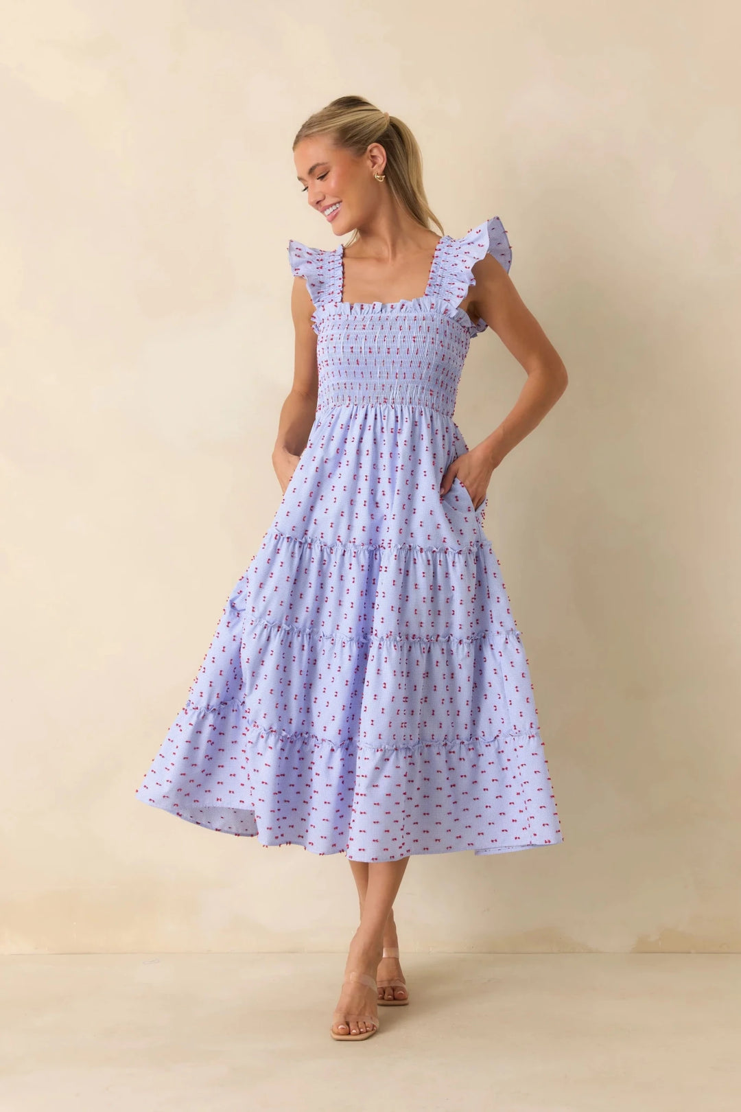 Prosperina Felicity Midi Dress - Capri by Sunset & Co.