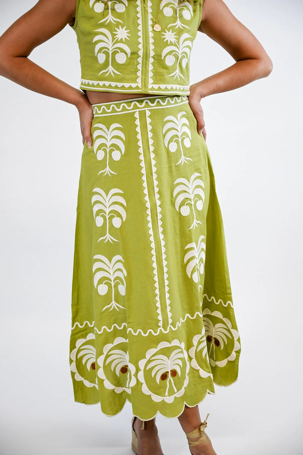 Victoria Dunn Maura Maxi Skirt - Capri by Sunset & Co.