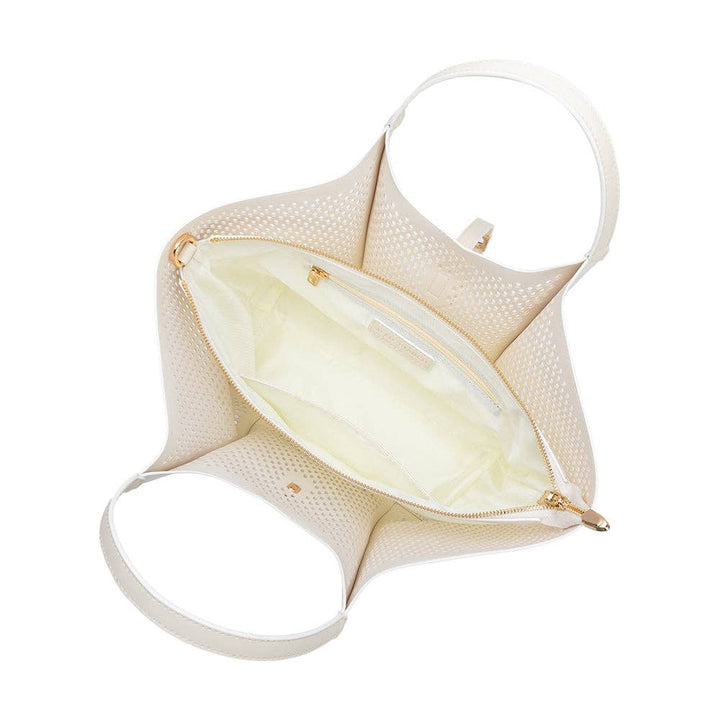 Melie Bianco Malia Laser Cut Vegan Leather Tote Bag - Capri by Sunset & Co.