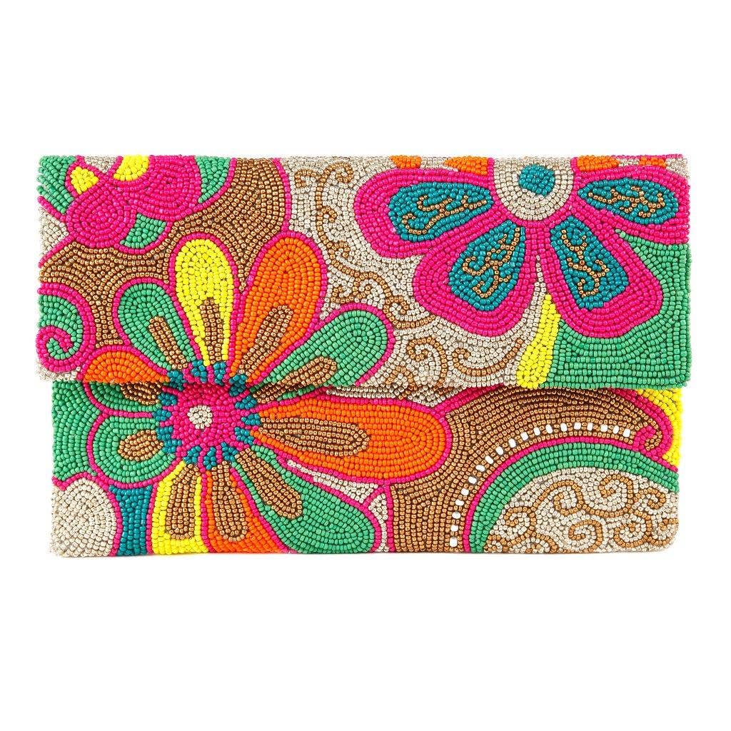 Tiana Designs Floral Clutch - Capri by Sunset & Co.