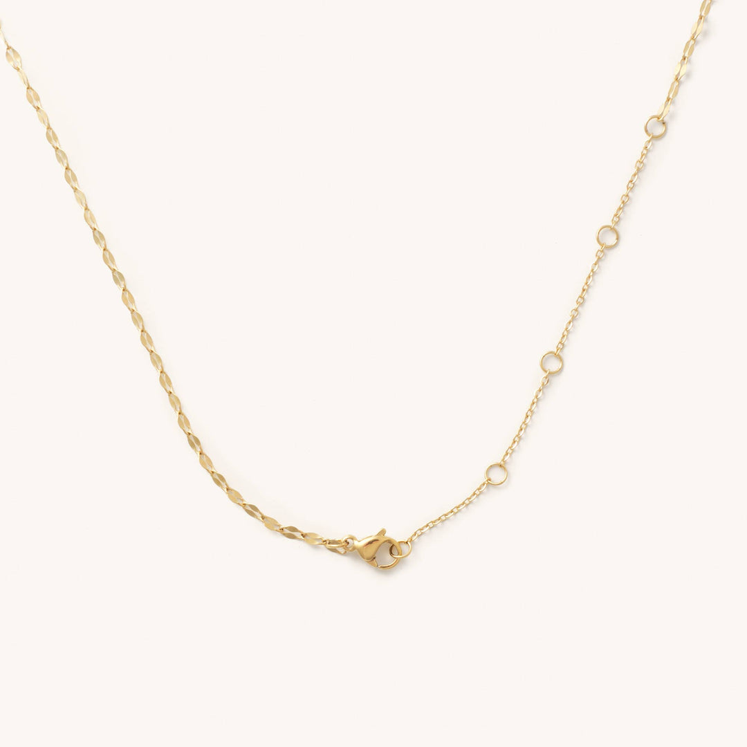 Gold Shimmer Lariat Necklace
