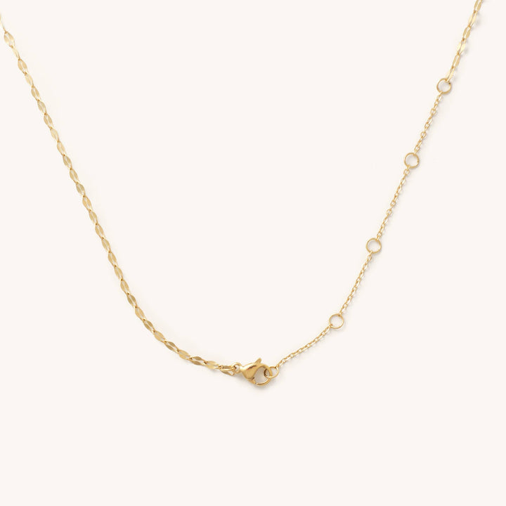 Gold Shimmer Lariat Necklace