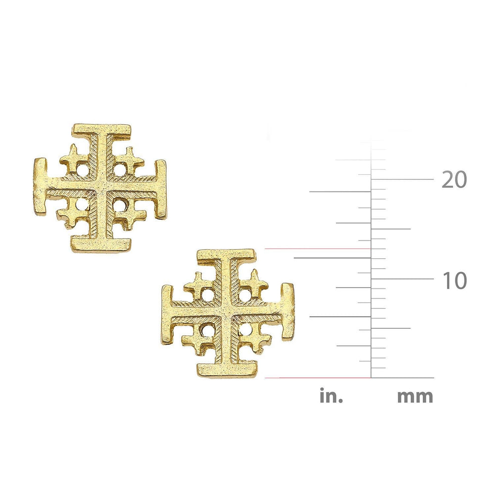 Susan Shaw Gold Multi Cross Stud Earring - Capri by Sunset & Co.