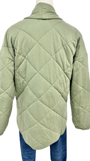 Quilted Jersey Jacket - Olive