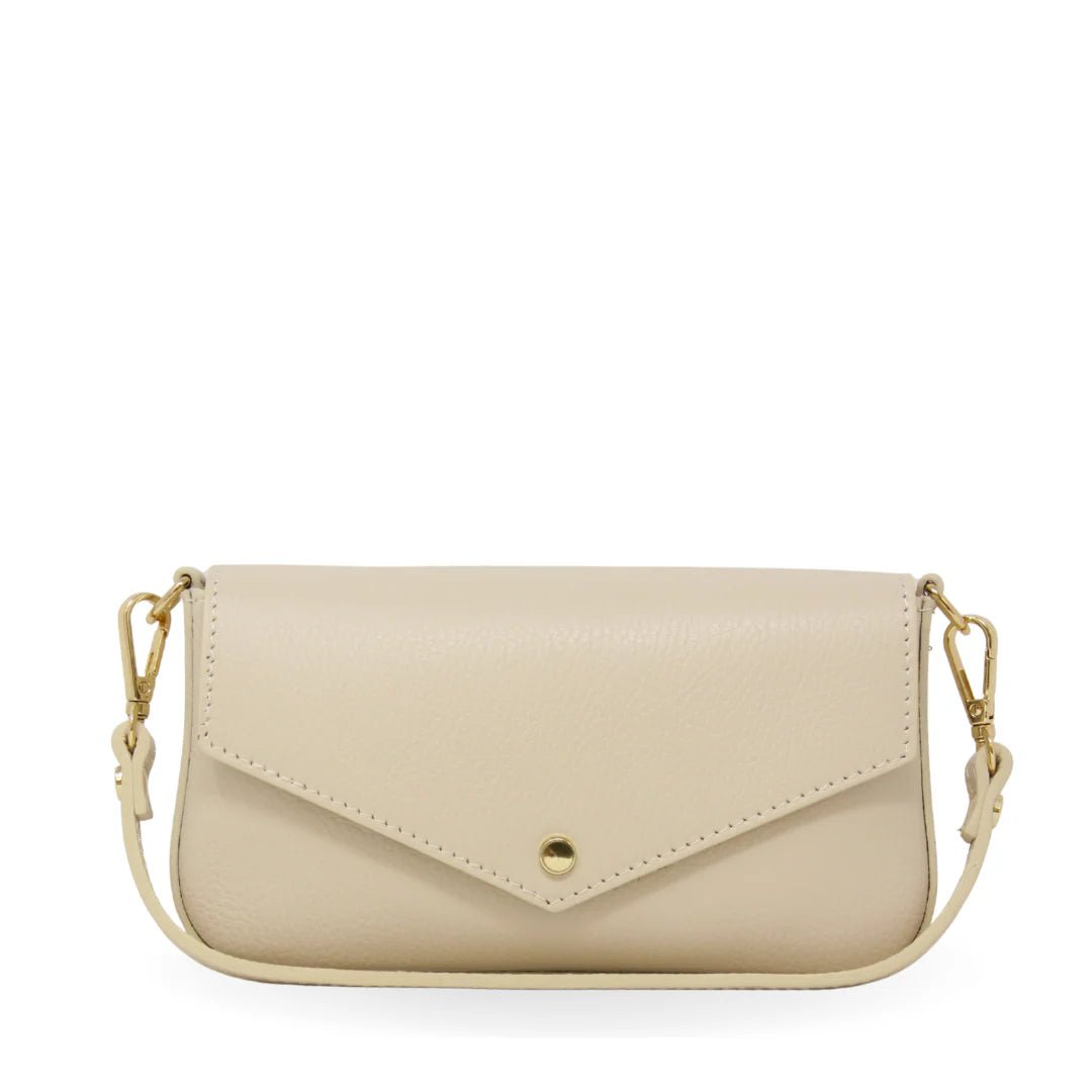 German Fuentes Leather Envelope Bag - Capri by Sunset & Co.