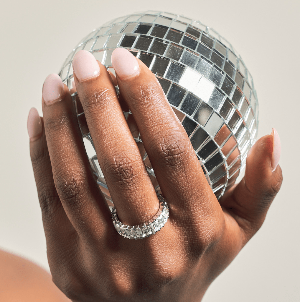 Nikki Smith Designs Waterproof Silver Crystal Ring - Capri by Sunset & Co.