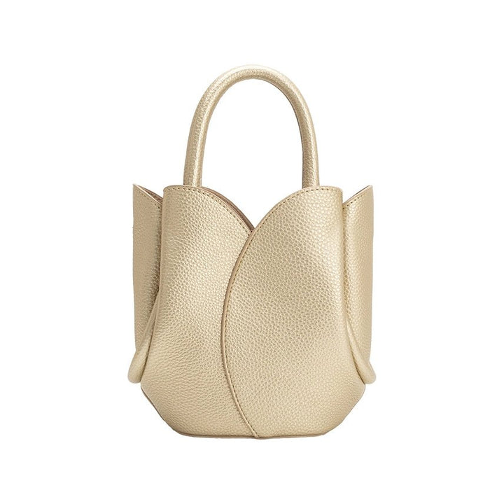 Melie Bianco Tulip Mini Recycled Vegan Leather Top Handle Bag - Capri by Sunset & Co.