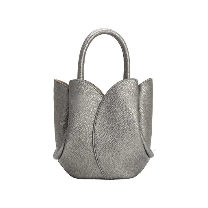Melie Bianco Tulip Mini Recycled Vegan Leather Top Handle Bag - Capri by Sunset & Co.