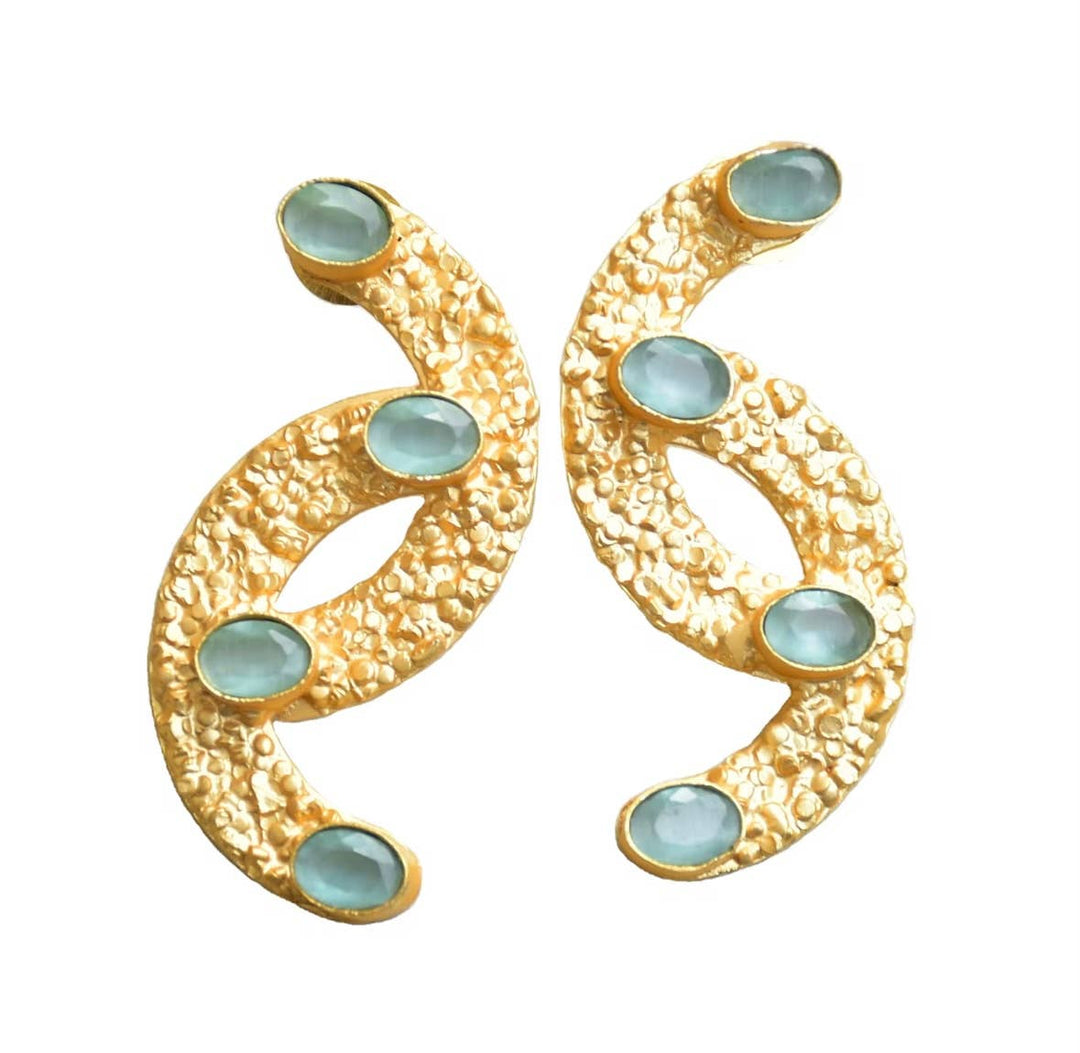 Allie Beads Hannah Gemstone Earrings - Capri by Sunset & Co.