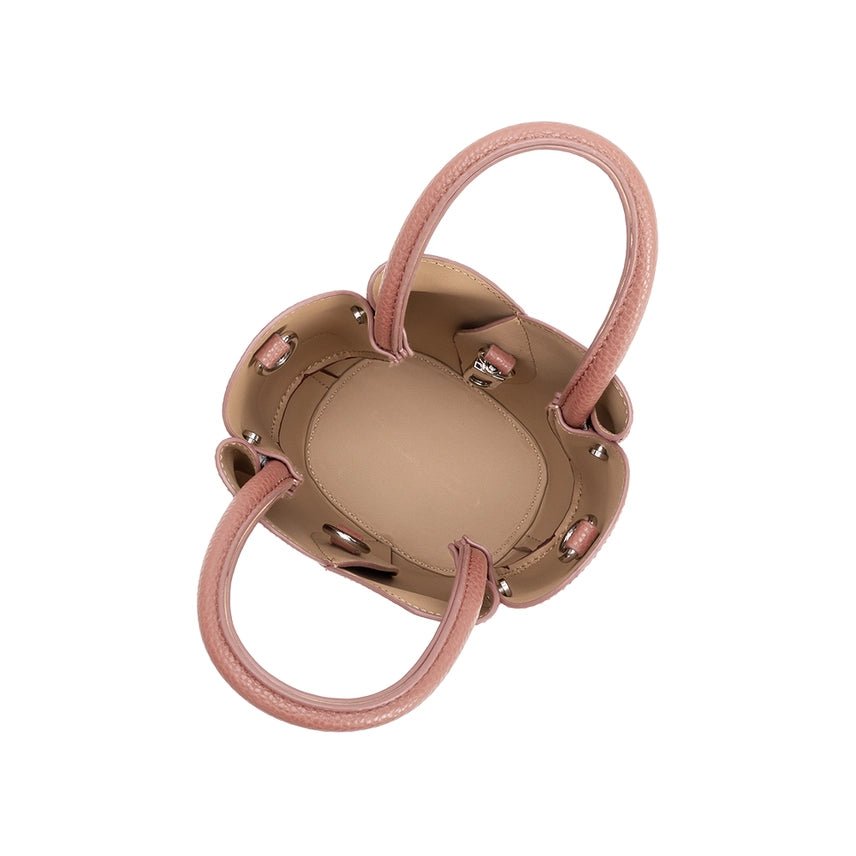 Melie Bianco Tulip Mini Recycled Vegan Leather Top Handle Bag - Capri by Sunset & Co.