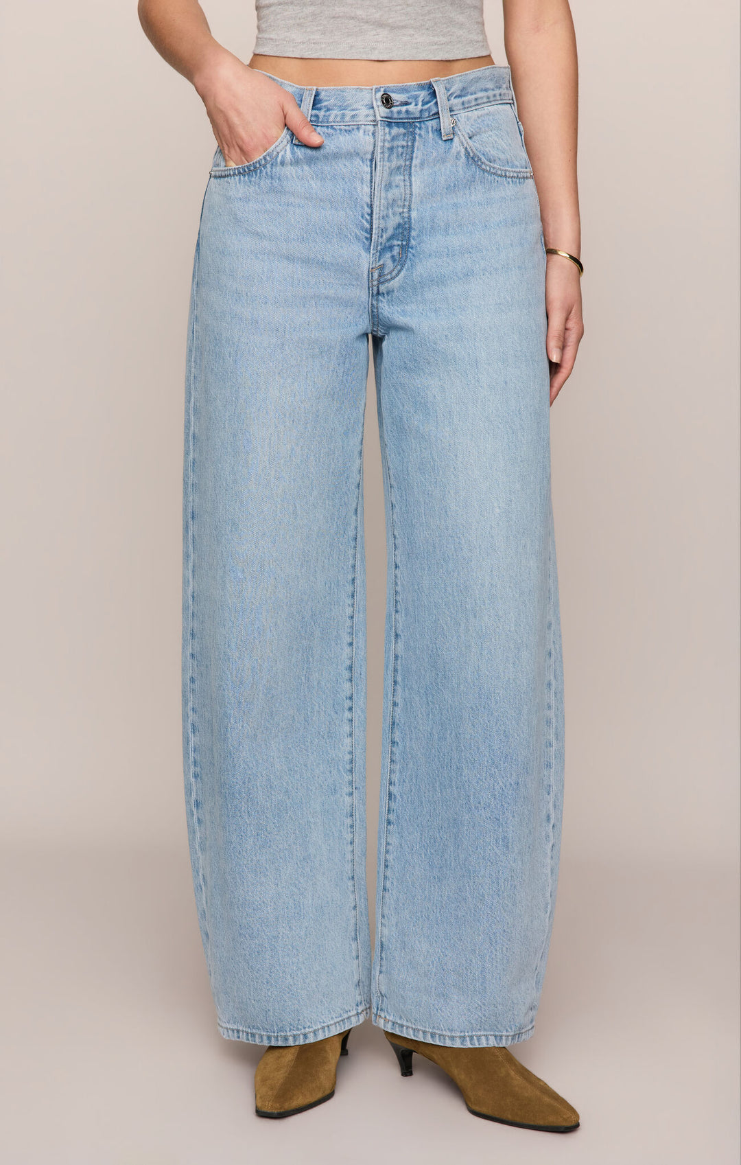 Z Supply The Show Off High Ride Bowed Jeans