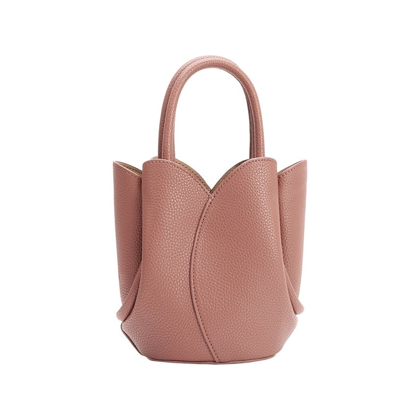 Melie Bianco Tulip Mini Recycled Vegan Leather Top Handle Bag - Capri by Sunset & Co.