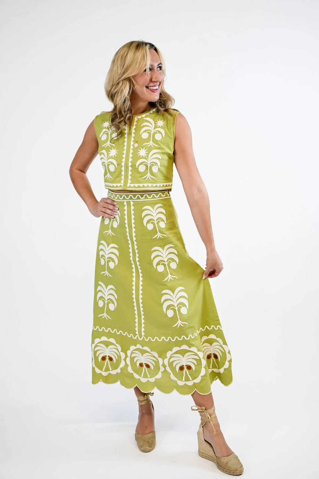 Victoria Dunn Maura Maxi Skirt - Capri by Sunset & Co.