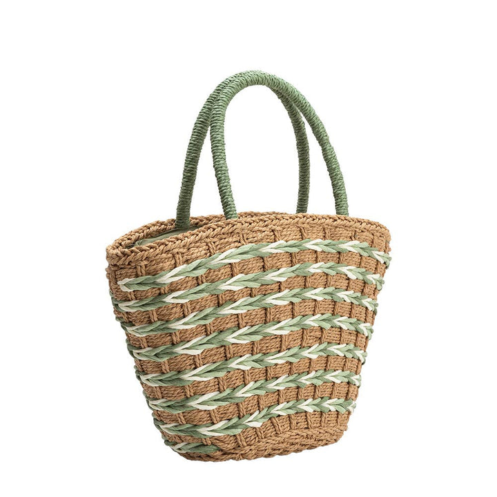 Melie Bianco Lisbon Straw Vegan Tote Bag - Capri by Sunset & Co.