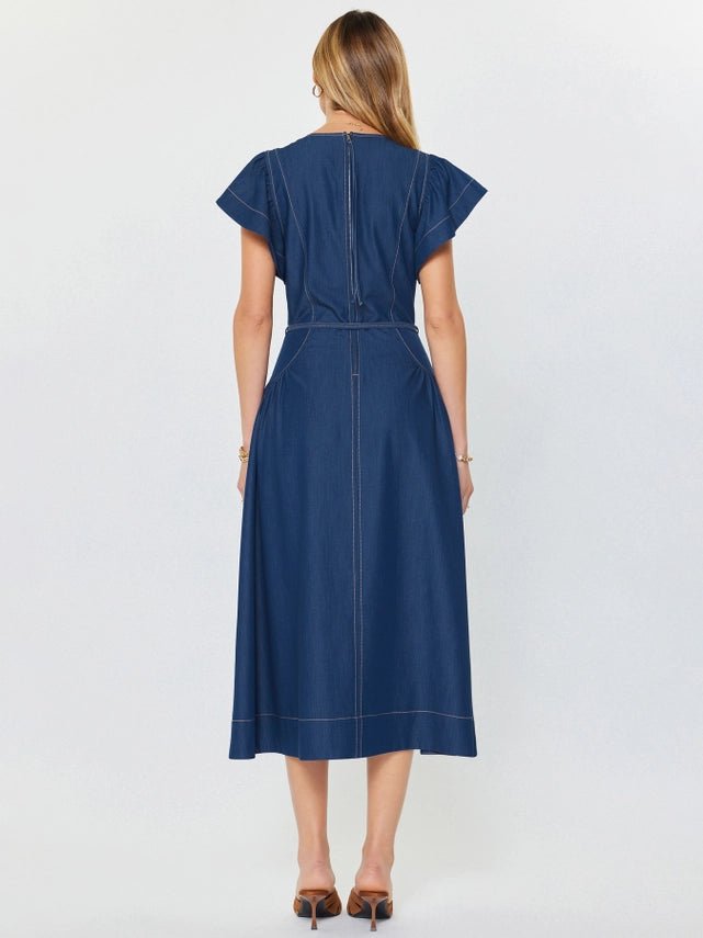 Current Air Denim Midi Dress - Capri by Sunset & Co.