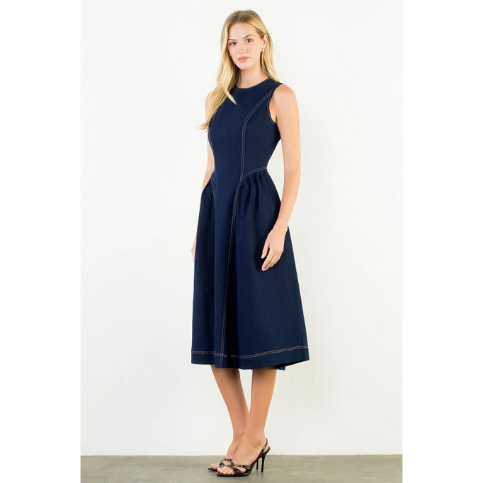THML Sleeveless Denim Dress