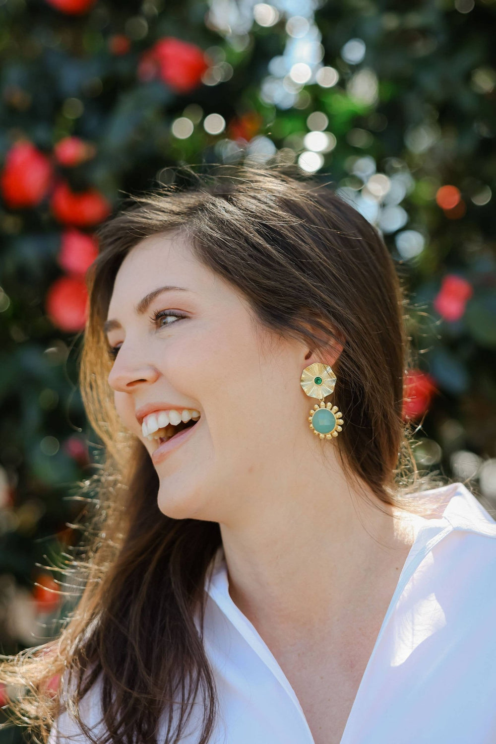 Allie Beads Kristen Gemstone Earrings - Capri by Sunset & Co.