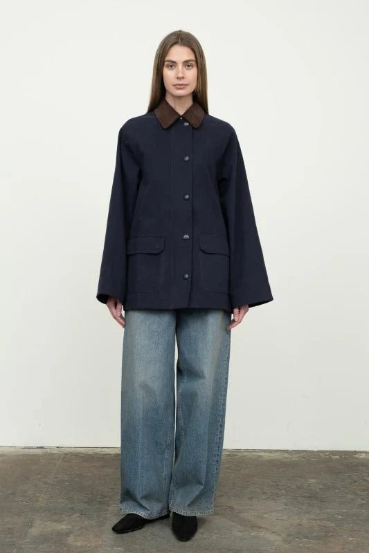 Moon River Corduroy Button Up Jacket