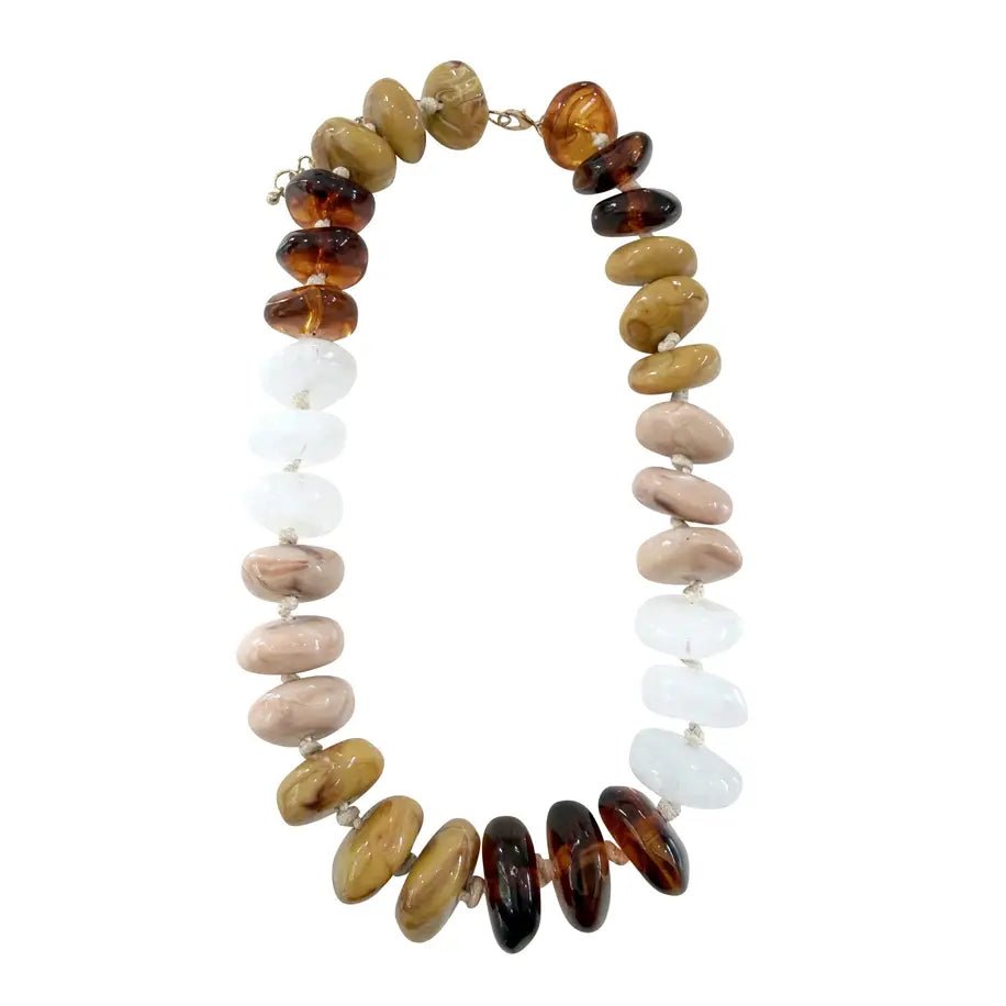 Delray Chunky Beaded Necklace - Capri by Sunset & Co.