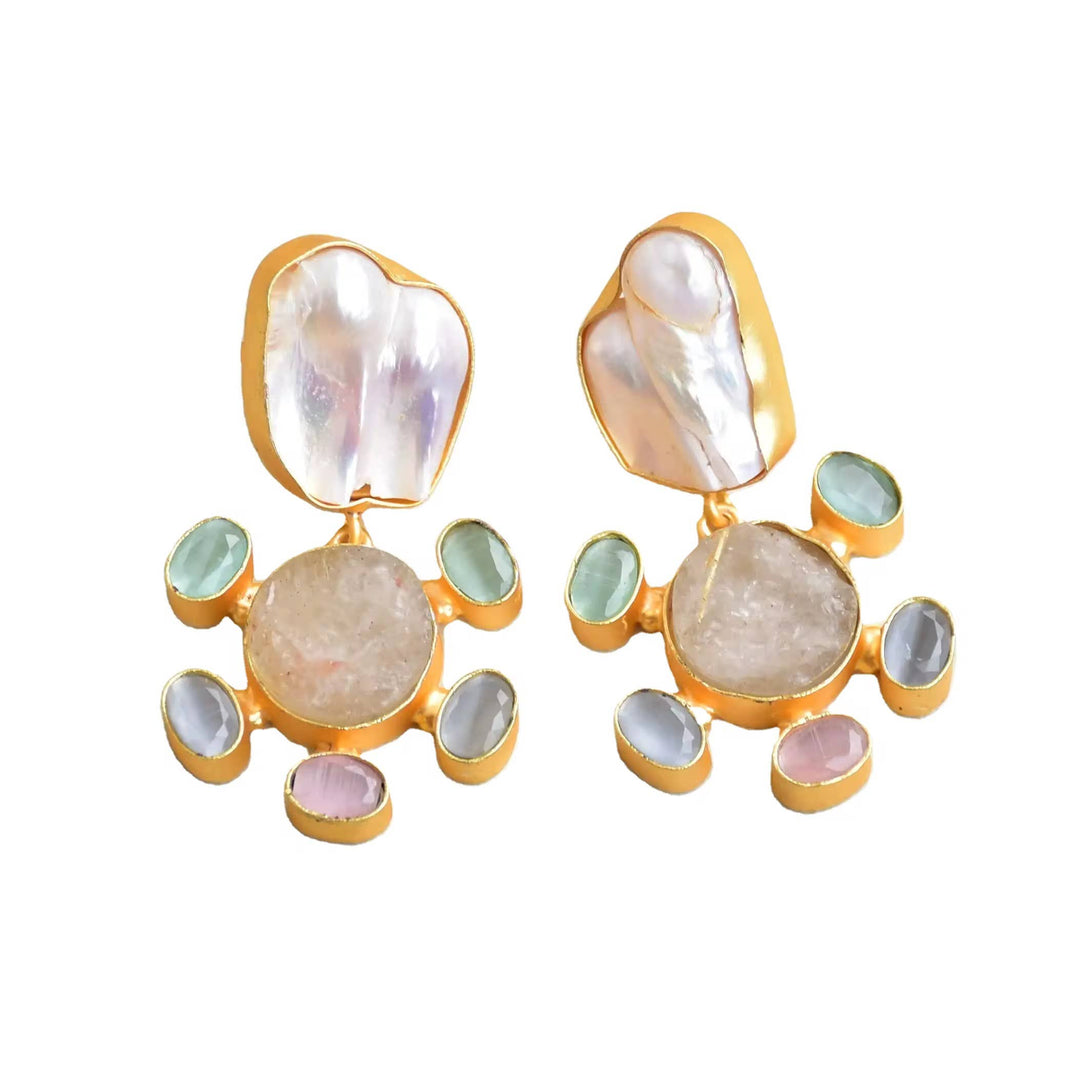 Allie Beads Sydney Gemstone Earrings - Capri by Sunset & Co.