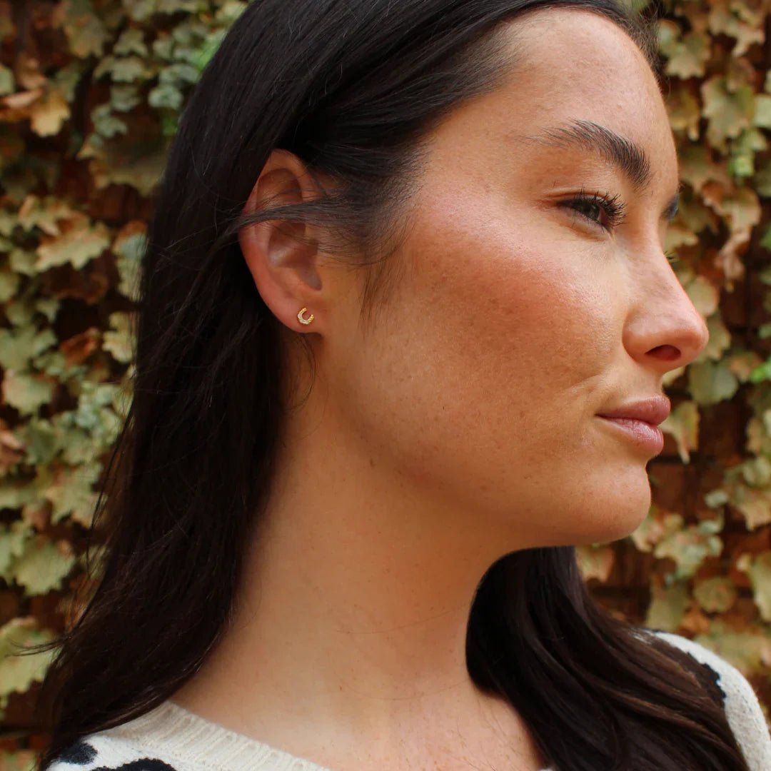 Accessory Concierge Mini Horseshoe Studs - Capri by Sunset & Co.