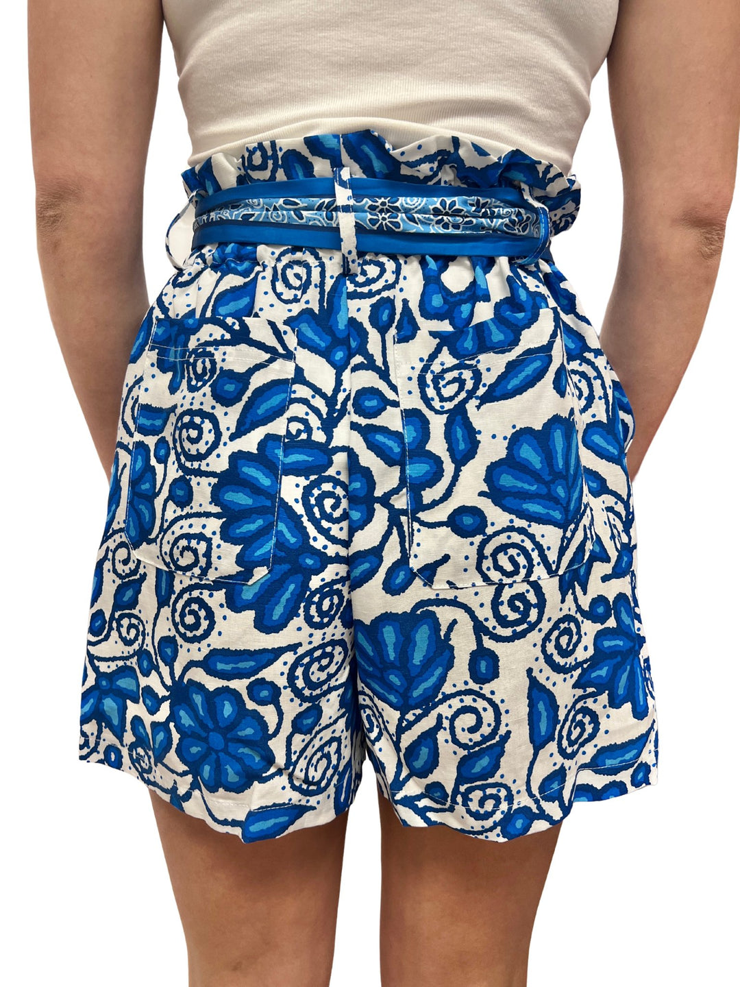 Current Air Printed Shorts - Capri by Sunset & Co.