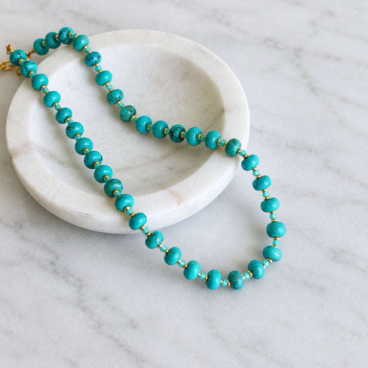 Zia Turquoise Stone Candy Necklace