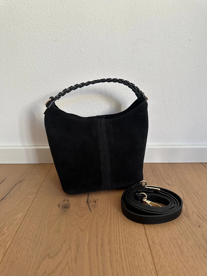 Emilia Mini Suede Bucket Bag