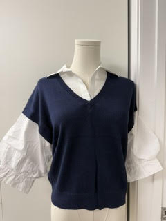 J. Society Puff Sleeve 2-fer