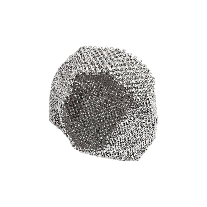 Melie Bianco Krystal Beaded Top Handle Bag